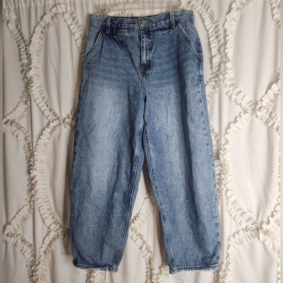 pistola Denim - Pistola Womens High Rise Balloon Leg Jeans size 28 Hemp Organic Cotton